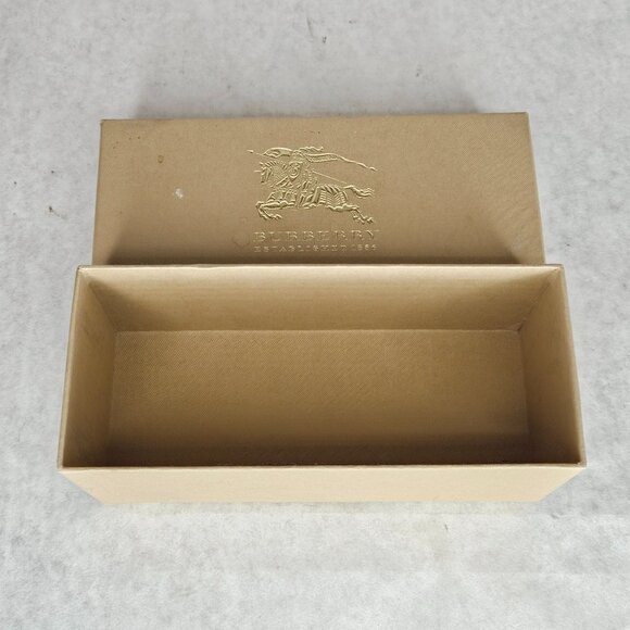 Beige Tan Burberry Glasses Box - Picture 1 of 3